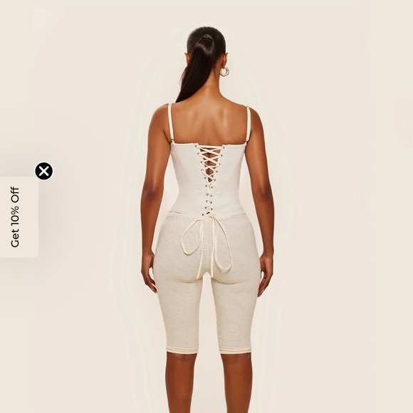 Elegant Cream Bustier Top- MarsTheLabel - Picture 11 of 15